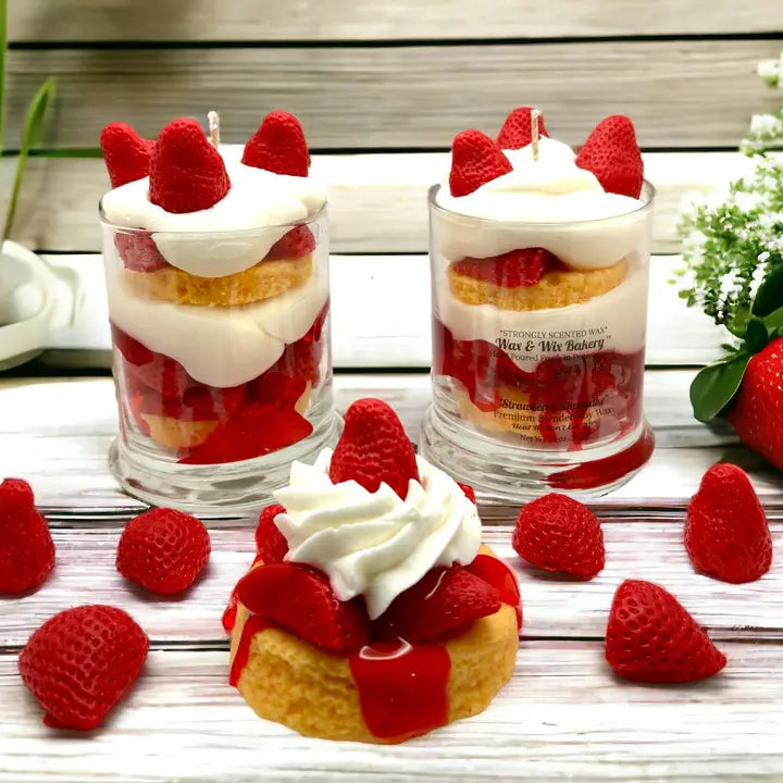 Strawberry Shortcake Dessert Candle