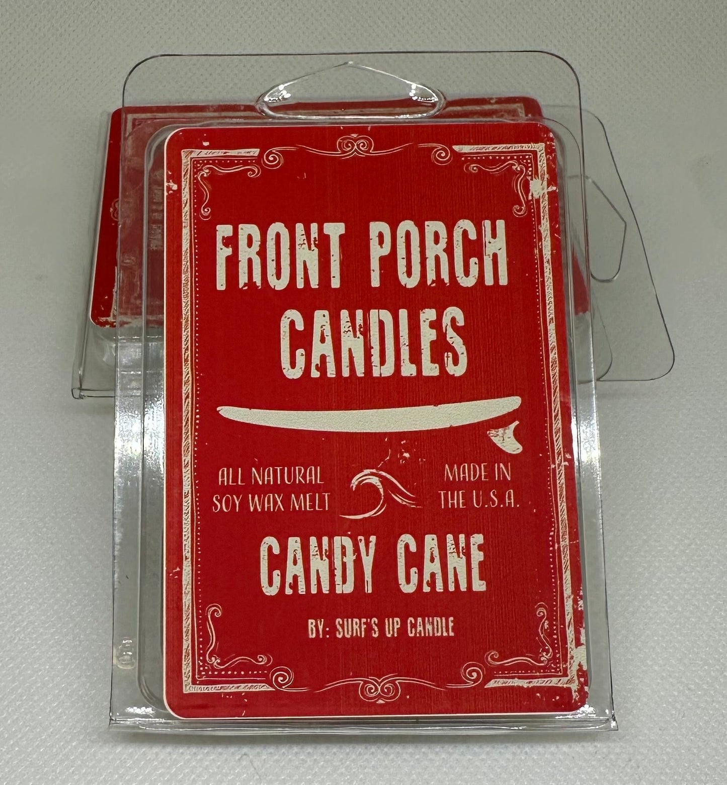 Candy Cane- Vintage Surf Collection Clamshell Soy Wax Melts