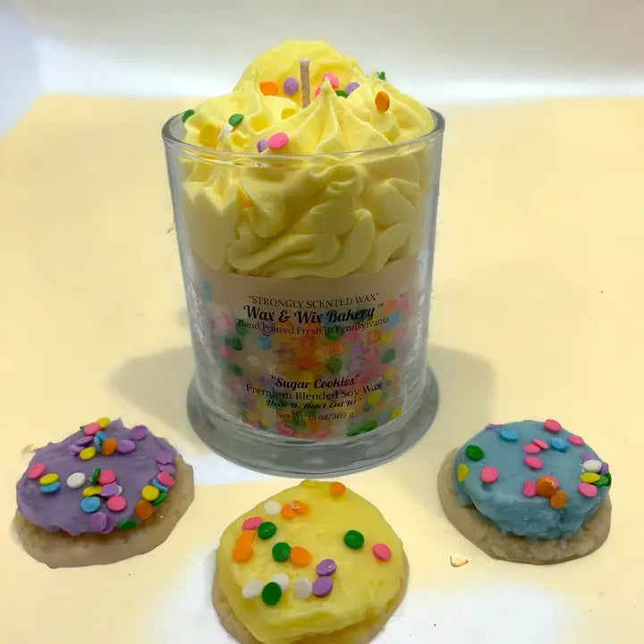 Sugar Cookie Dessert Candle- Pick Your Color