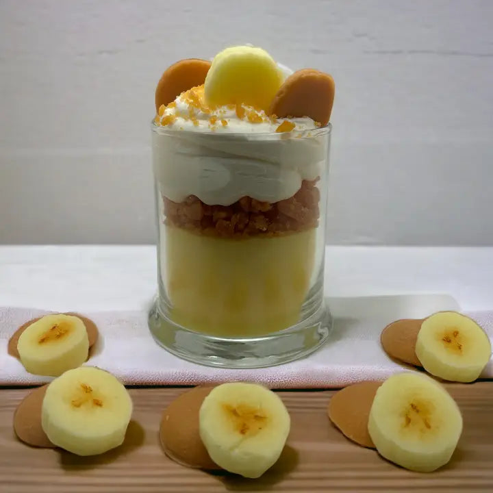 Banana Pudding Dessert Candle