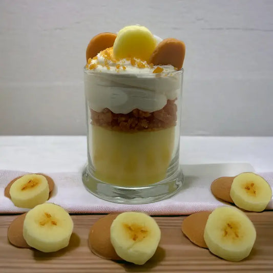 Banana Pudding Dessert Candle