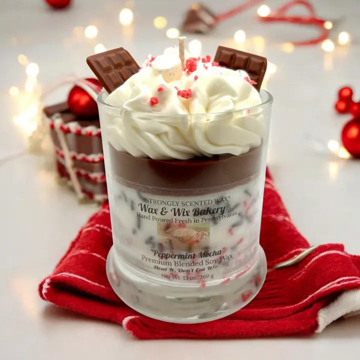 Peppermint Mocha Dessert Candle