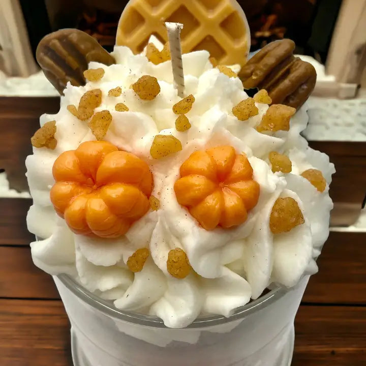 Pumpkin Pecan Waffles Dessert Candle