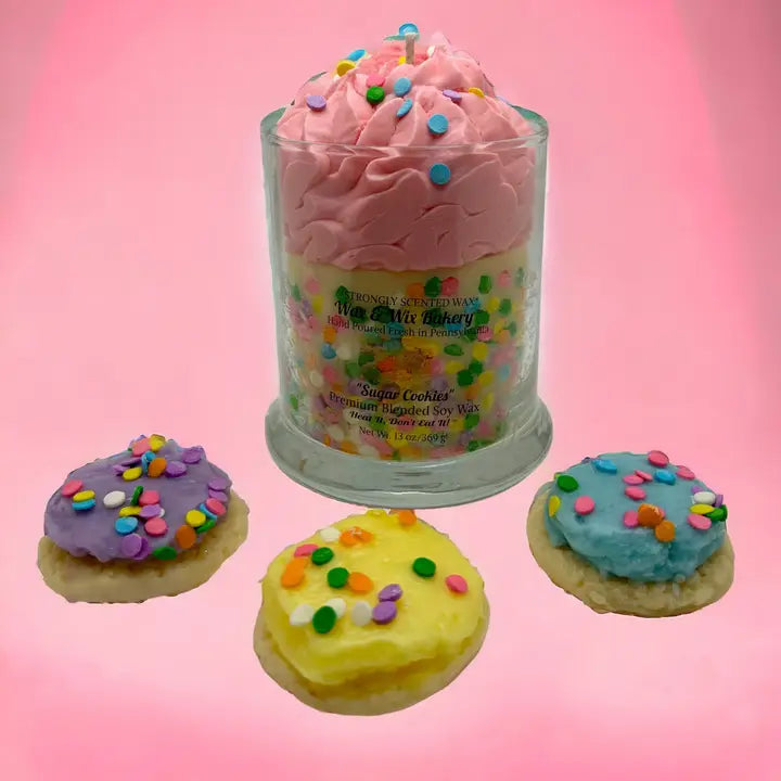 Sugar Cookie Dessert Candle- Pick Your Color