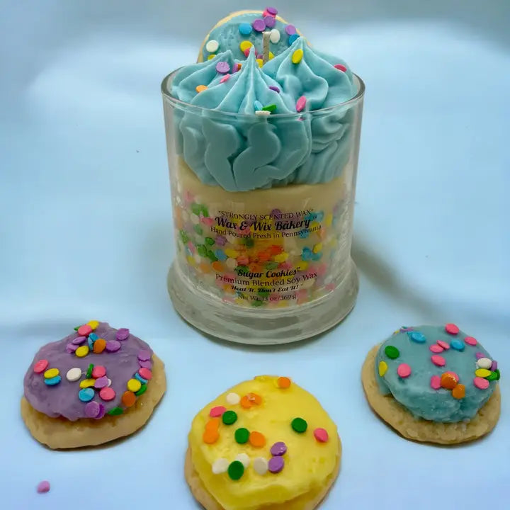 Sugar Cookie Dessert Candle- Pick Your Color