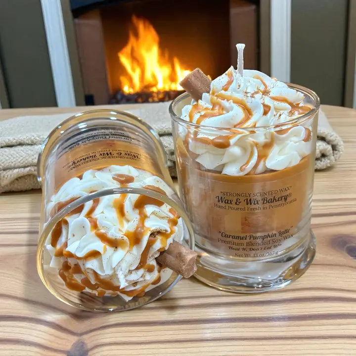 Caramel Pumpkin Latte Dessert Candle