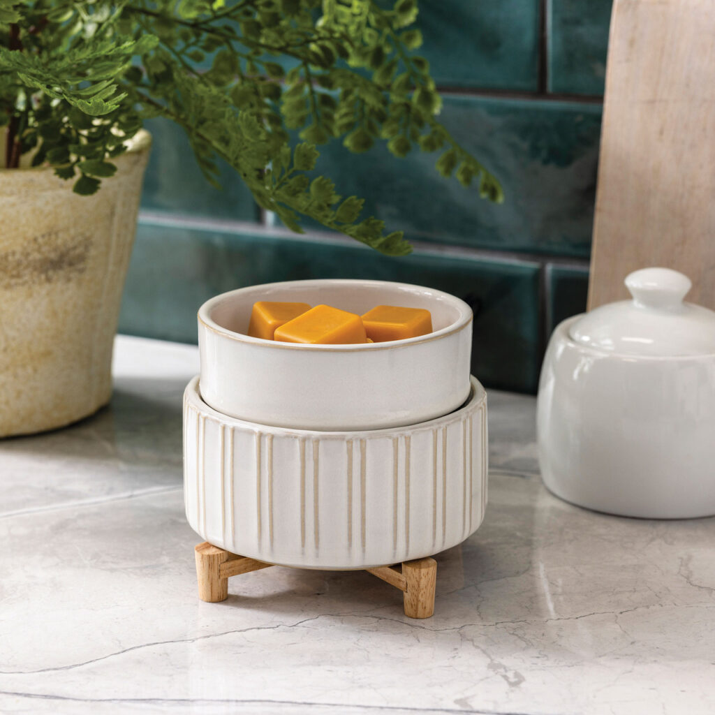 Ceramic & Wood Hot Plate Wax Warmer