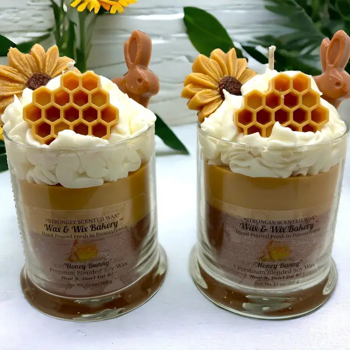 Honey Bunny Dessert Candle
