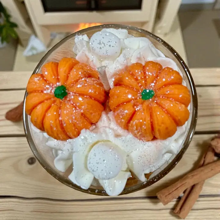 Vanilla Pumpkin Marshmallow Dessert Candle