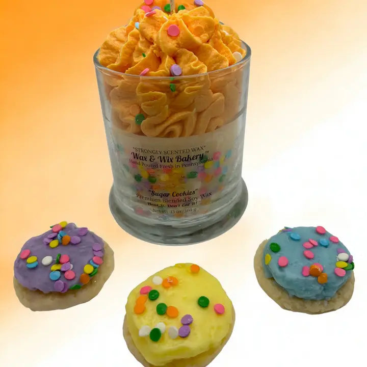 Sugar Cookie Dessert Candle- Pick Your Color