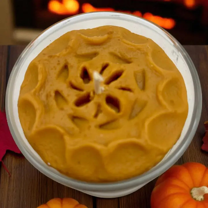 Pumpkin Crunch Cream Pie Dessert Candle